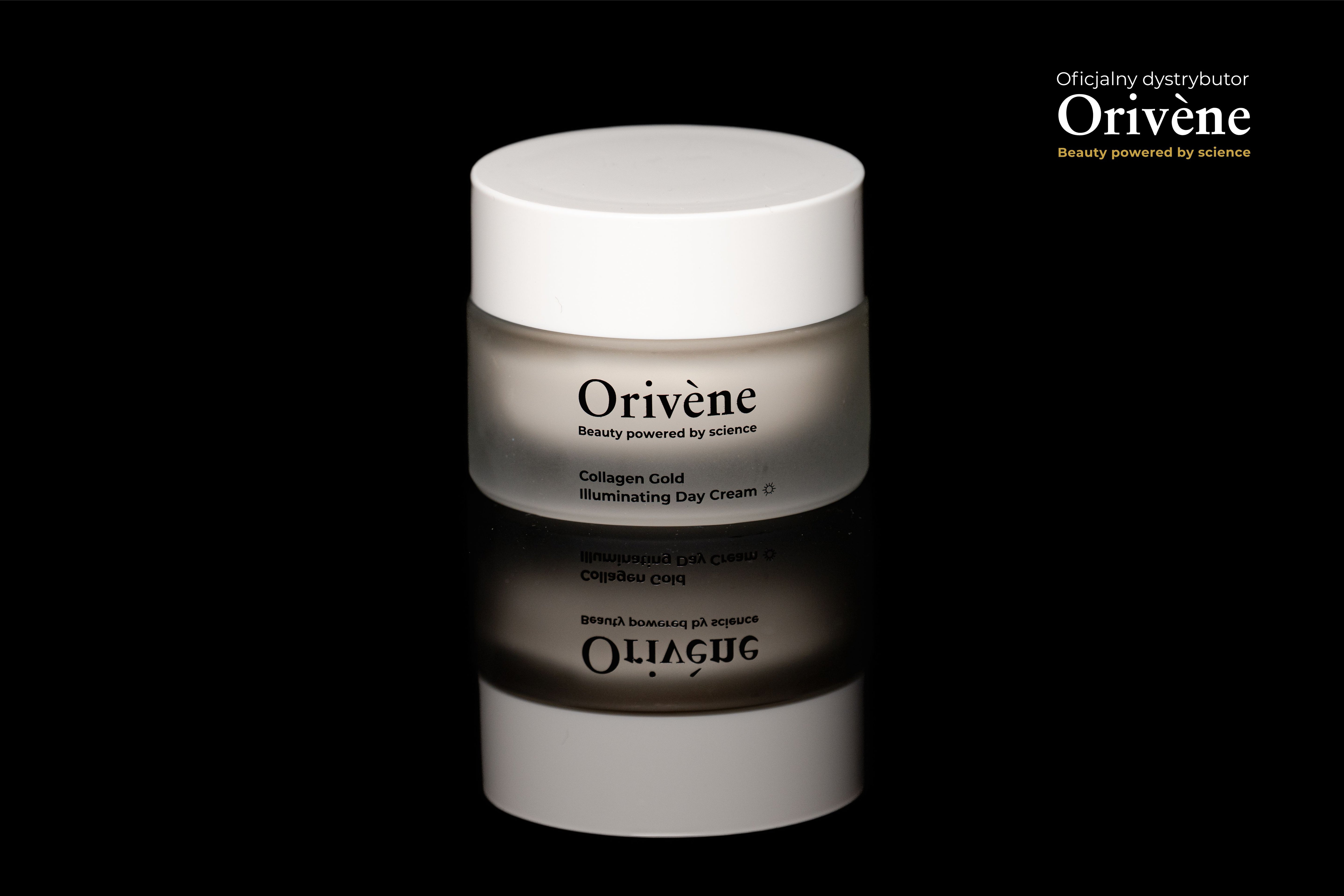 Orivène Collagen Gold Illuminating Day Cream – rozświetlający krem na dzień z 24-karatowym złotem i natywnym kolagenem 50 ml