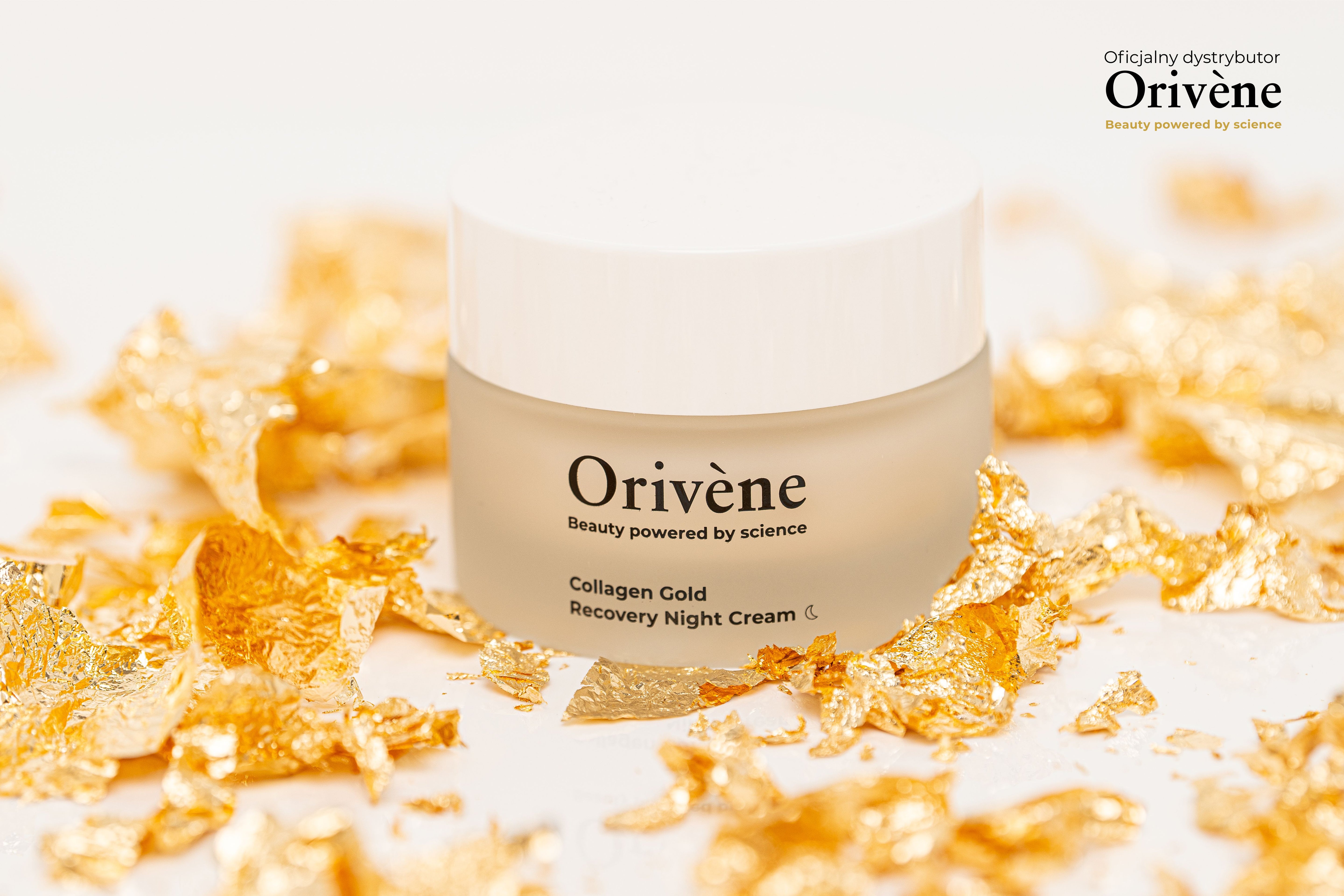 Orivène Collagen Gold Recovery Night Cream – regenerujący krem na noc z 24-karatowym złotem i natywnym kolagenem 50 ml