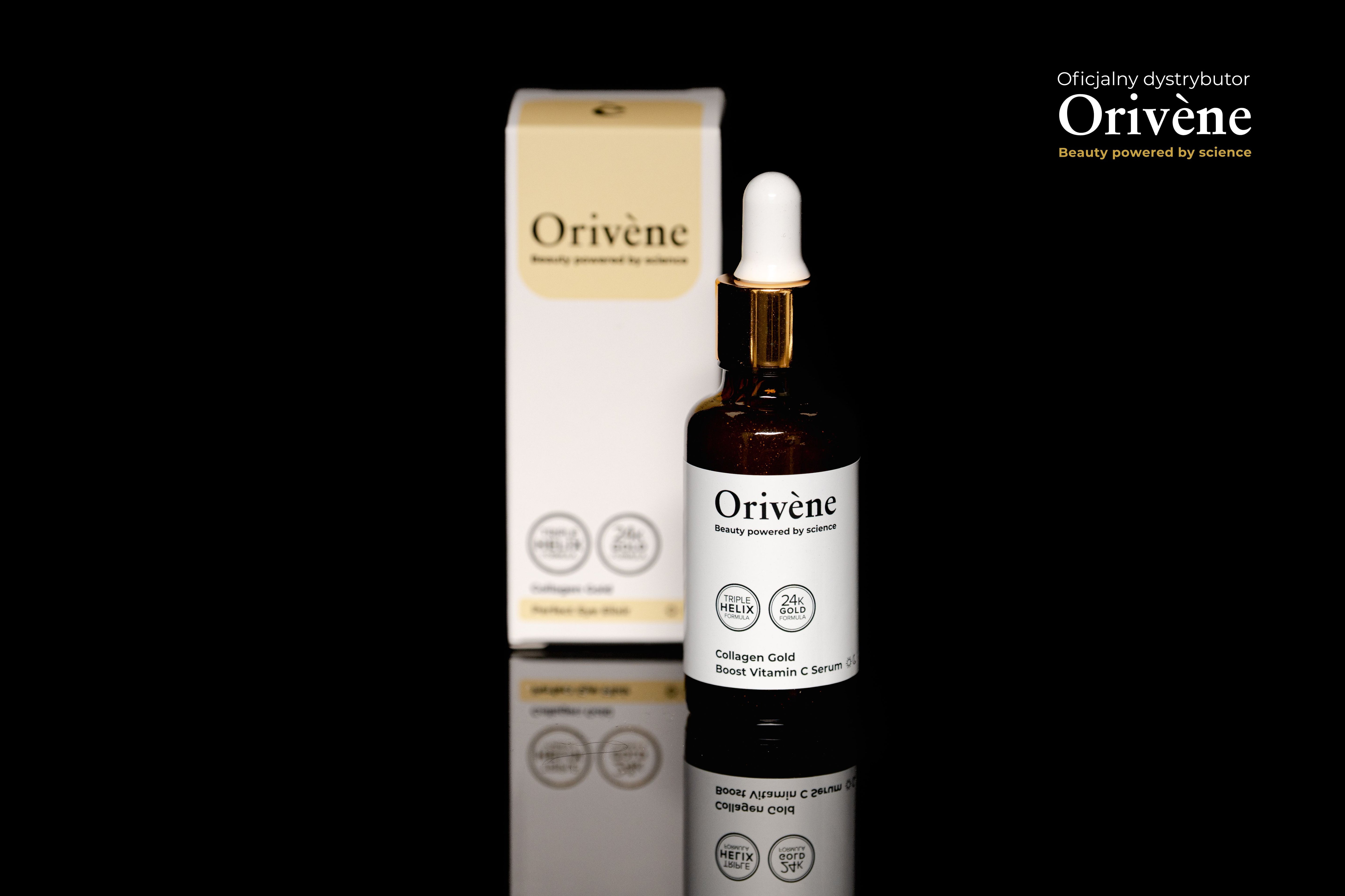 Orivène Collagen Gold Boost Vitamin C Serum - rozświetlające serum z witaminą C 30 ml