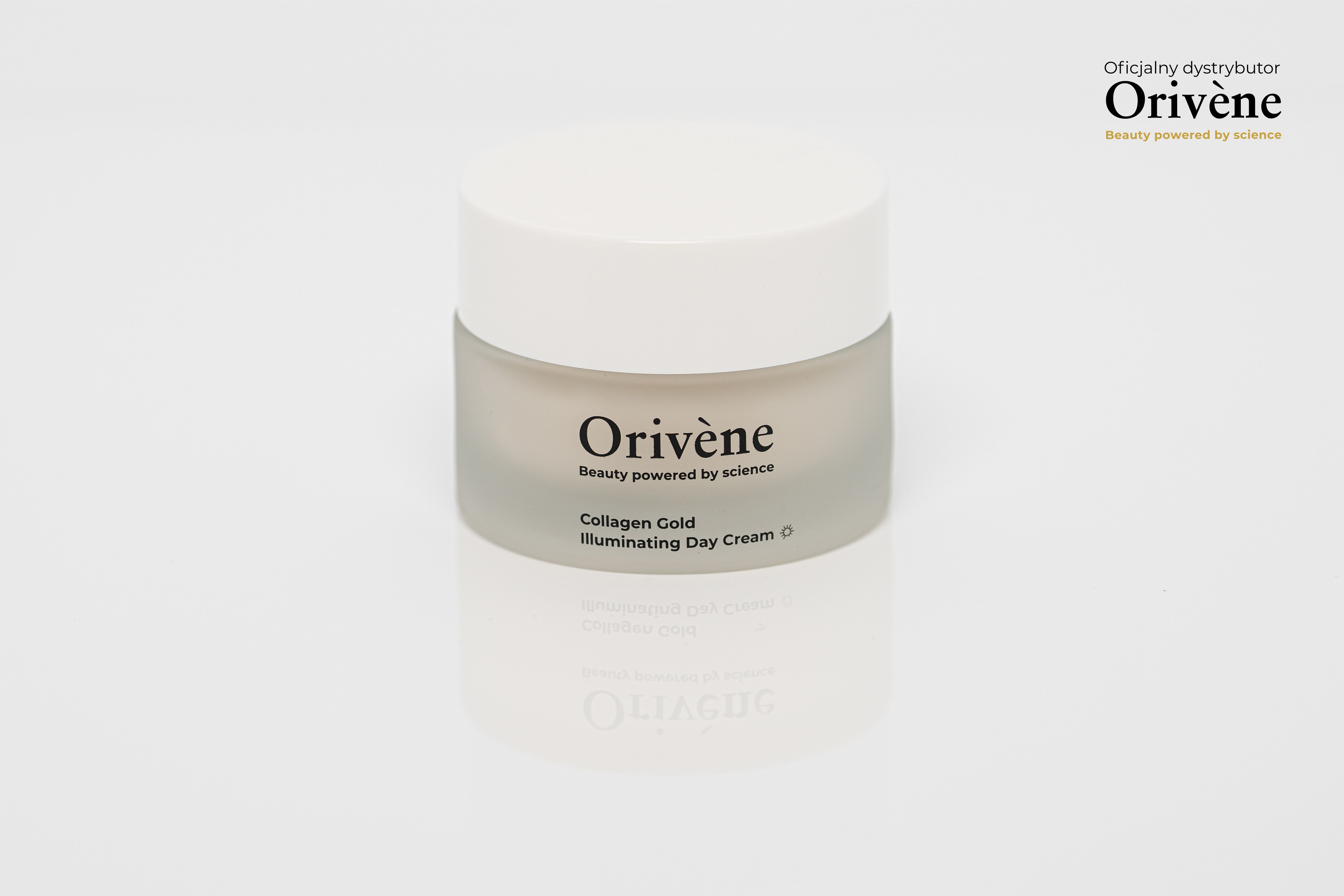 Orivène Collagen Gold Illuminating Day Cream – rozświetlający krem na dzień z 24-karatowym złotem i natywnym kolagenem 50 ml